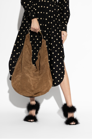 Suede shopper bag od Moschino