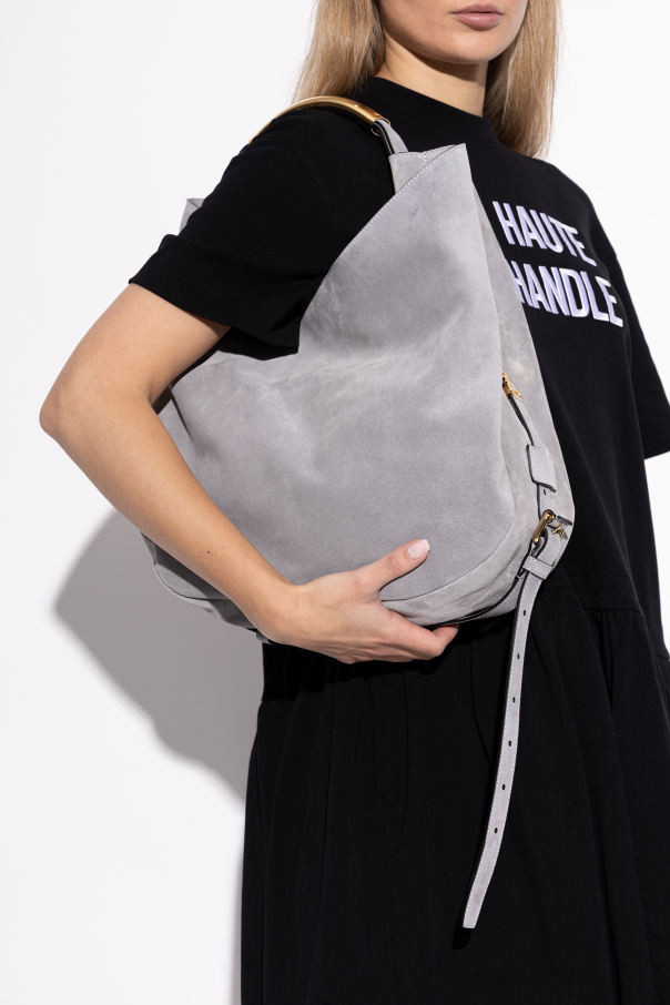 Moschino Mala de camurça de mão