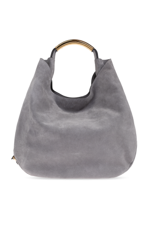 Suede handbag od Moschino