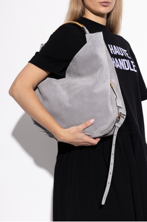 Suede handbag od Moschino