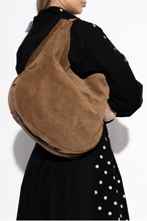 Suede handbag od Moschino