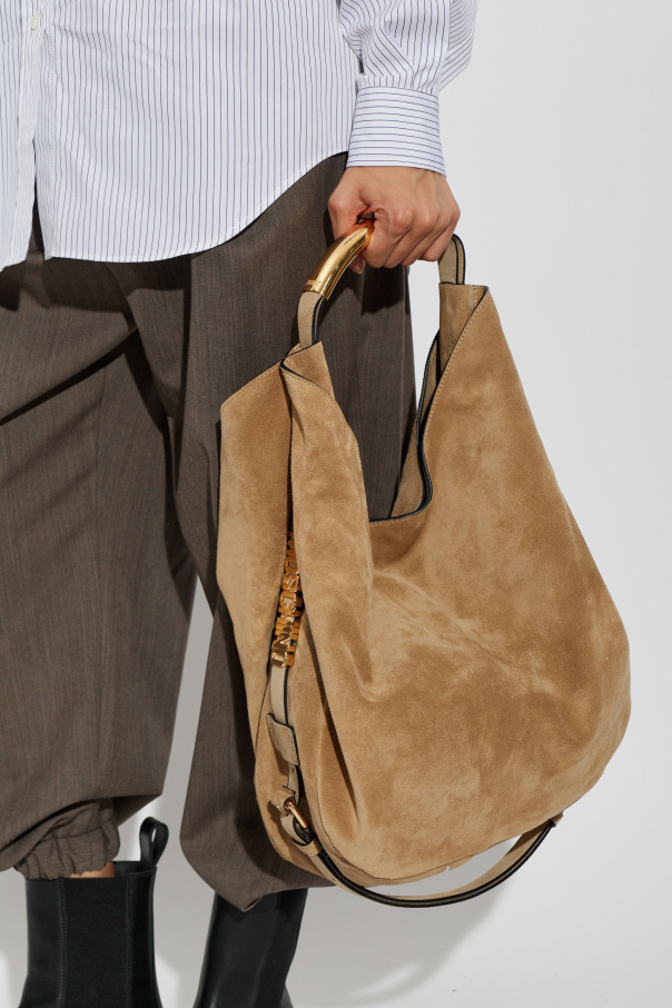 Moschino Suede bag `Handle Me`
