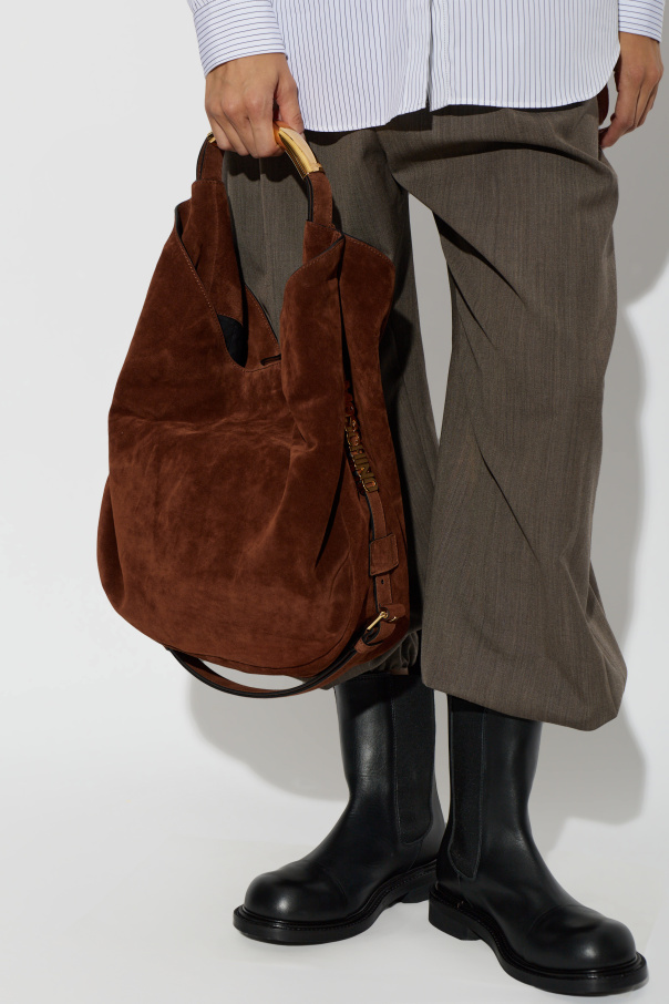 Moschino Suede bag `Handle Me`