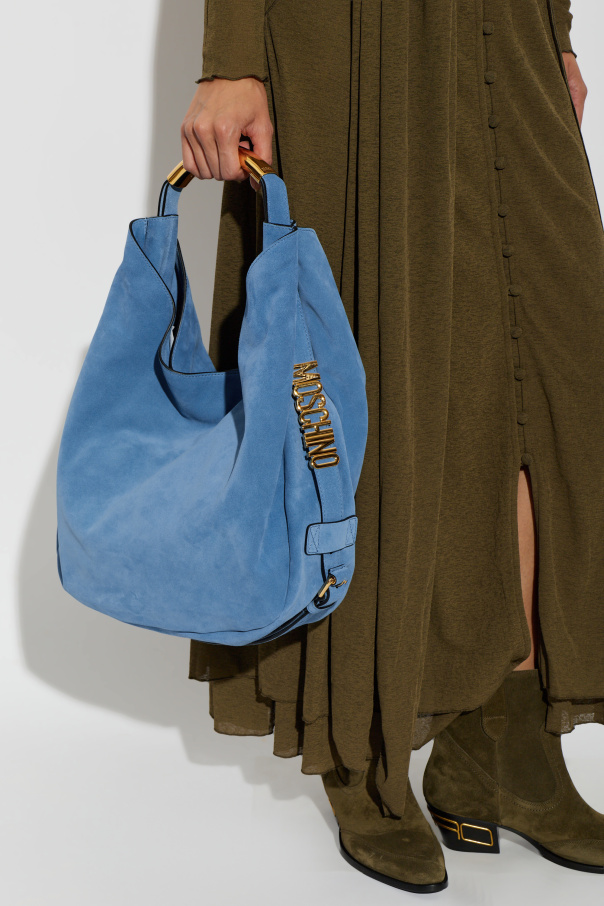 Moschino Suede bag `Handle Me`