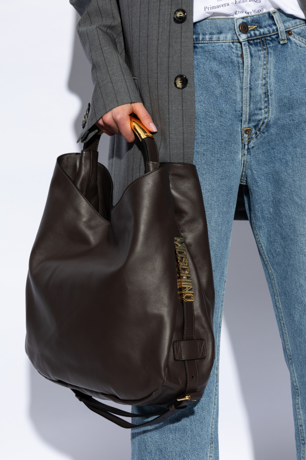 Moschino Leather shopper bag