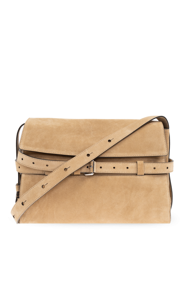 Suede shoulder bag od Moschino