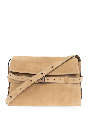 Suede shoulder bag