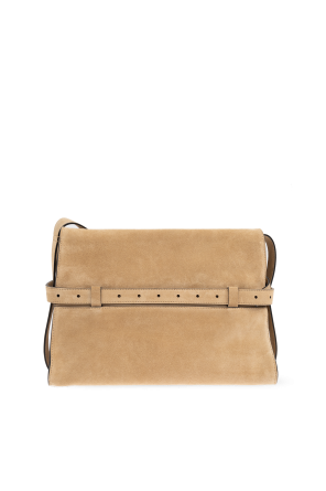 Moschino Schultertasche aus Wildleder