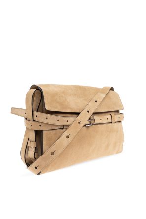 Moschino Schultertasche aus Wildleder