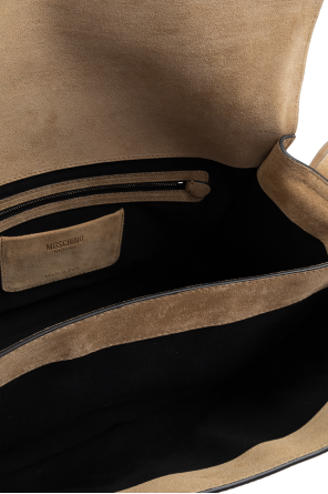 Moschino Schultertasche aus Wildleder