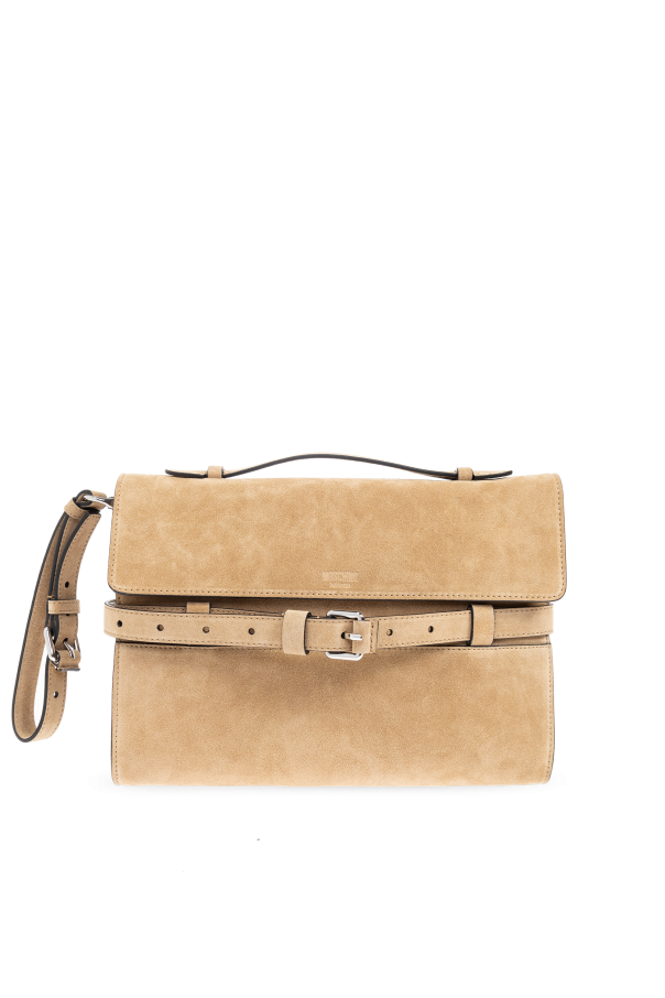 Suede handbag od Moschino