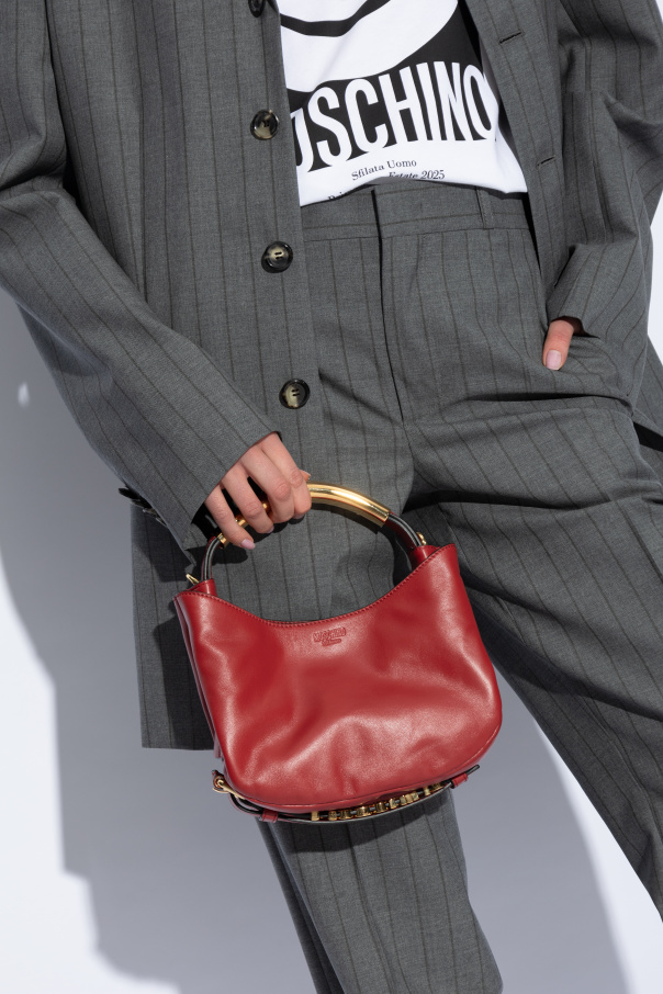 Moschino Bolso de mano de cuero