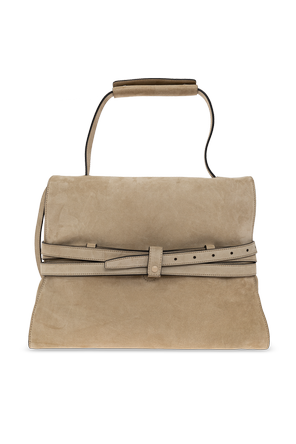Moschino Suede logo bag