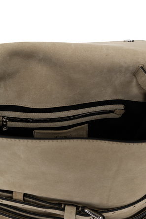Moschino Suede logo bag