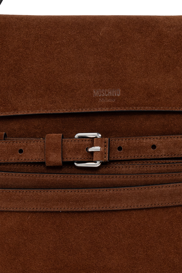 Moschino Semišová kabelka „Medium“