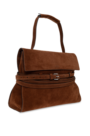 Moschino Semišová kabelka „Medium“