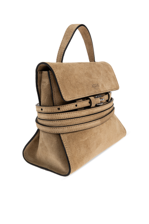 Moschino Suede bag `Tie Me`