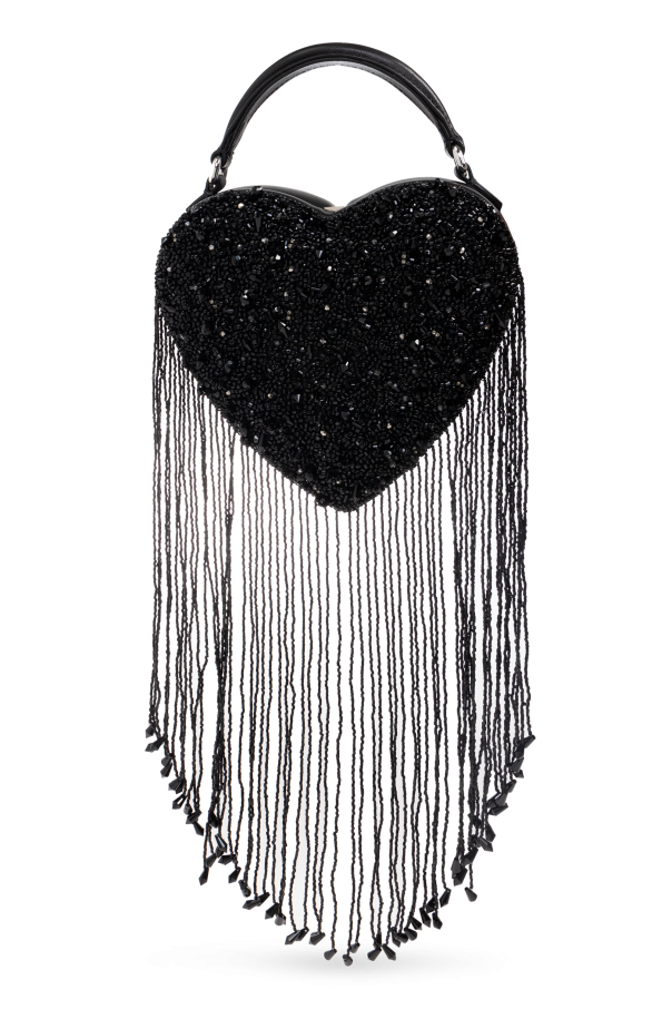 Handbag with shimmering crystals od Moschino