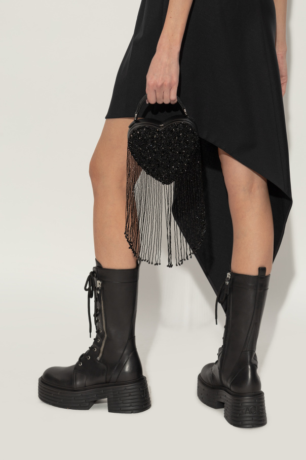 Moschino Bolso de mano con cristales brillantes