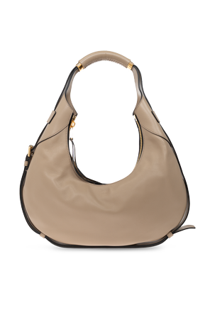 Bolso de hombro de piel