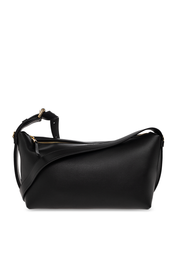 Leather shoulder bag with logo od Moschino