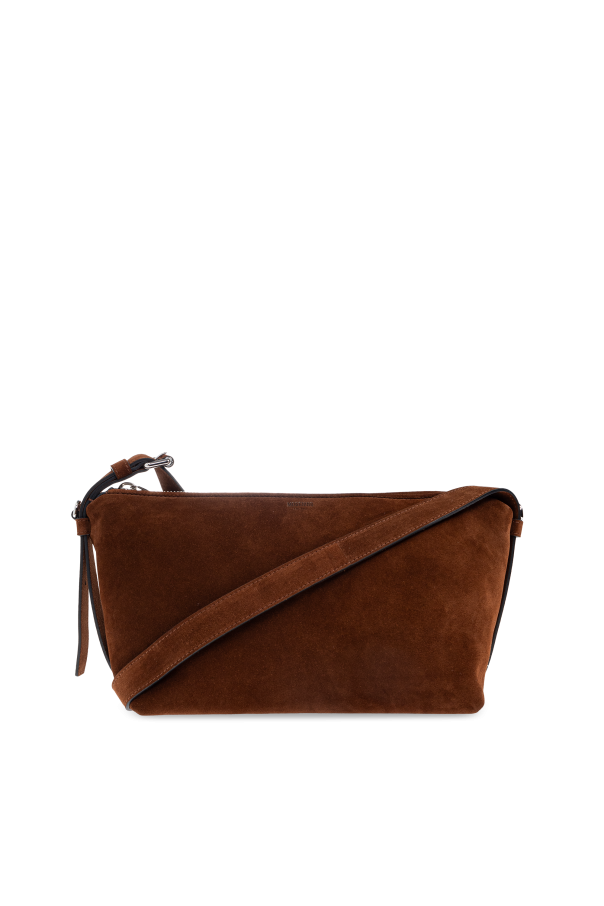 Suede shoulder bag od Moschino