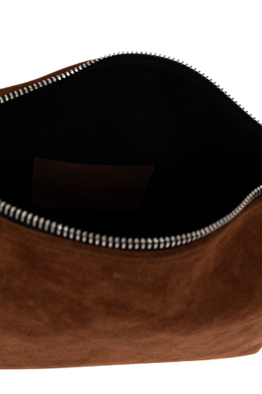 Moschino Wildleder-Schultertasche mit Logo
