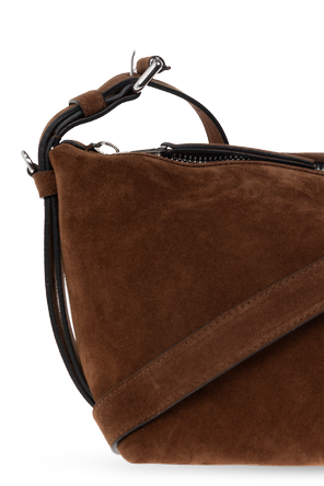 Moschino Wildleder-Schultertasche mit Logo