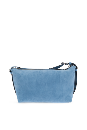 Moschino Wildleder-Schultertasche mit Logo