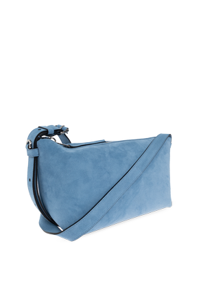 Moschino Wildleder-Schultertasche mit Logo