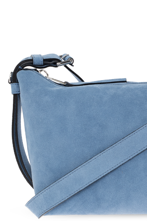 Moschino Wildleder-Schultertasche mit Logo