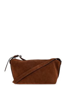 Suede shoulder bag