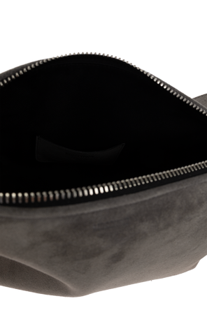 Moschino Wildleder-Crossbody-Bag mit Logo