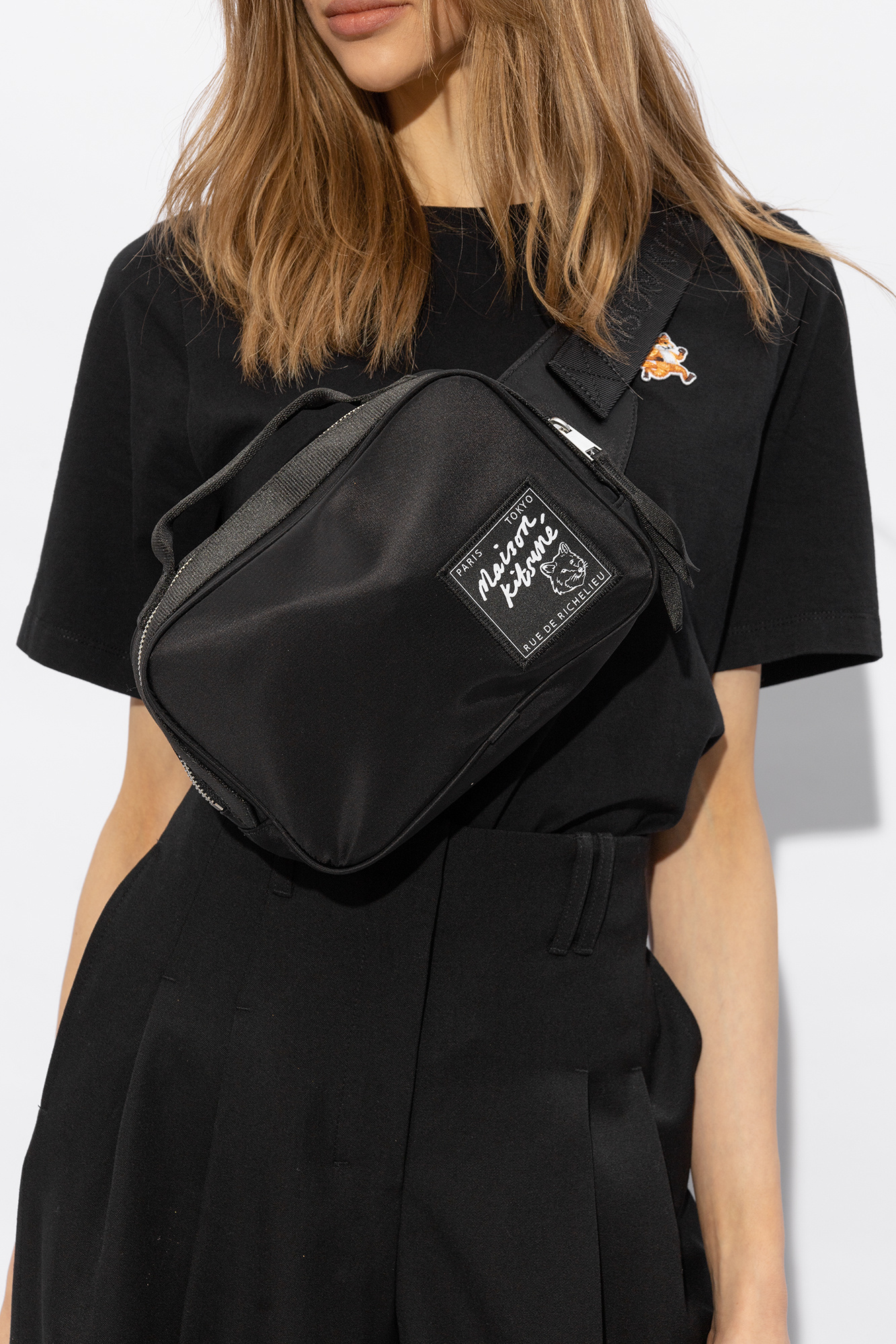 Maison Kitsuné Belt bag with logo