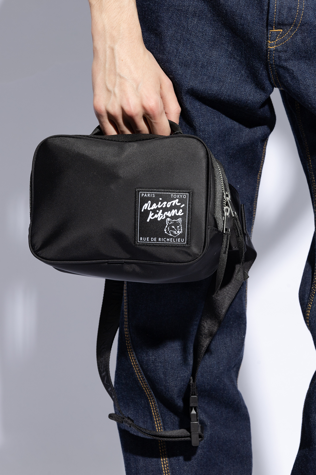 Maison Kitsuné Belt bag with logo