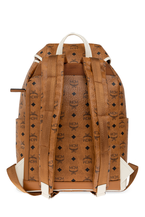 MCM Brown flap-top backpack