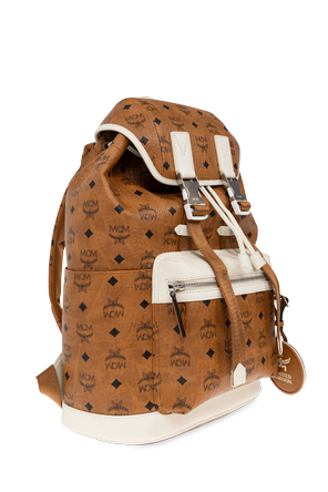MCM Brown flap-top backpack