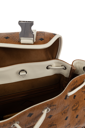 MCM Brown flap-top backpack