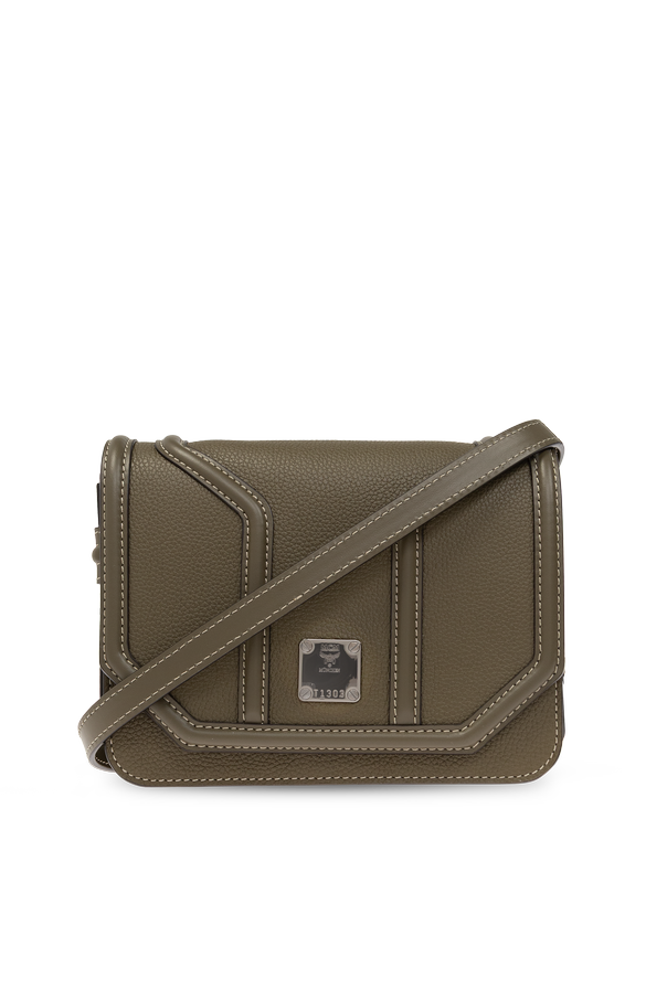 Leather logo crossbody bag od MCM