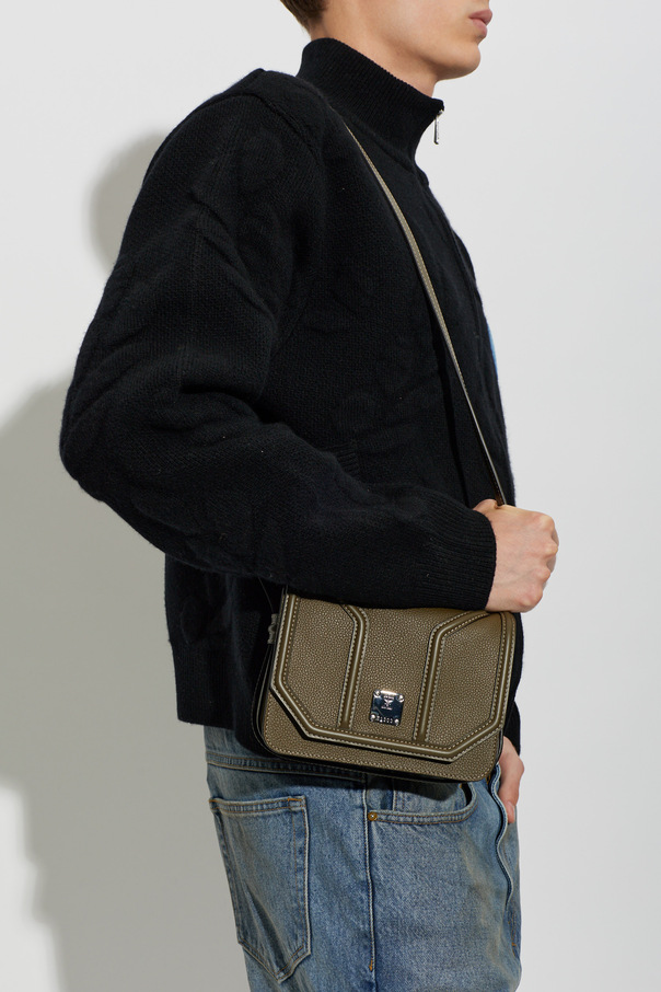 MCM Leather logo crossbody bag