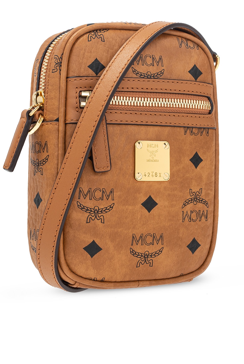 X-Mini Crossbody Bag in Visetos Cognac