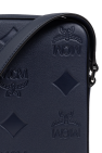 MCM NAVY BLUE Leather shoulder bag