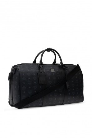 MCM patterned leather tote bag Black