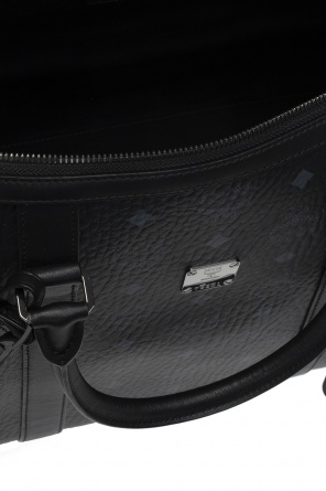MCM grey Daria plait detail top handle bag