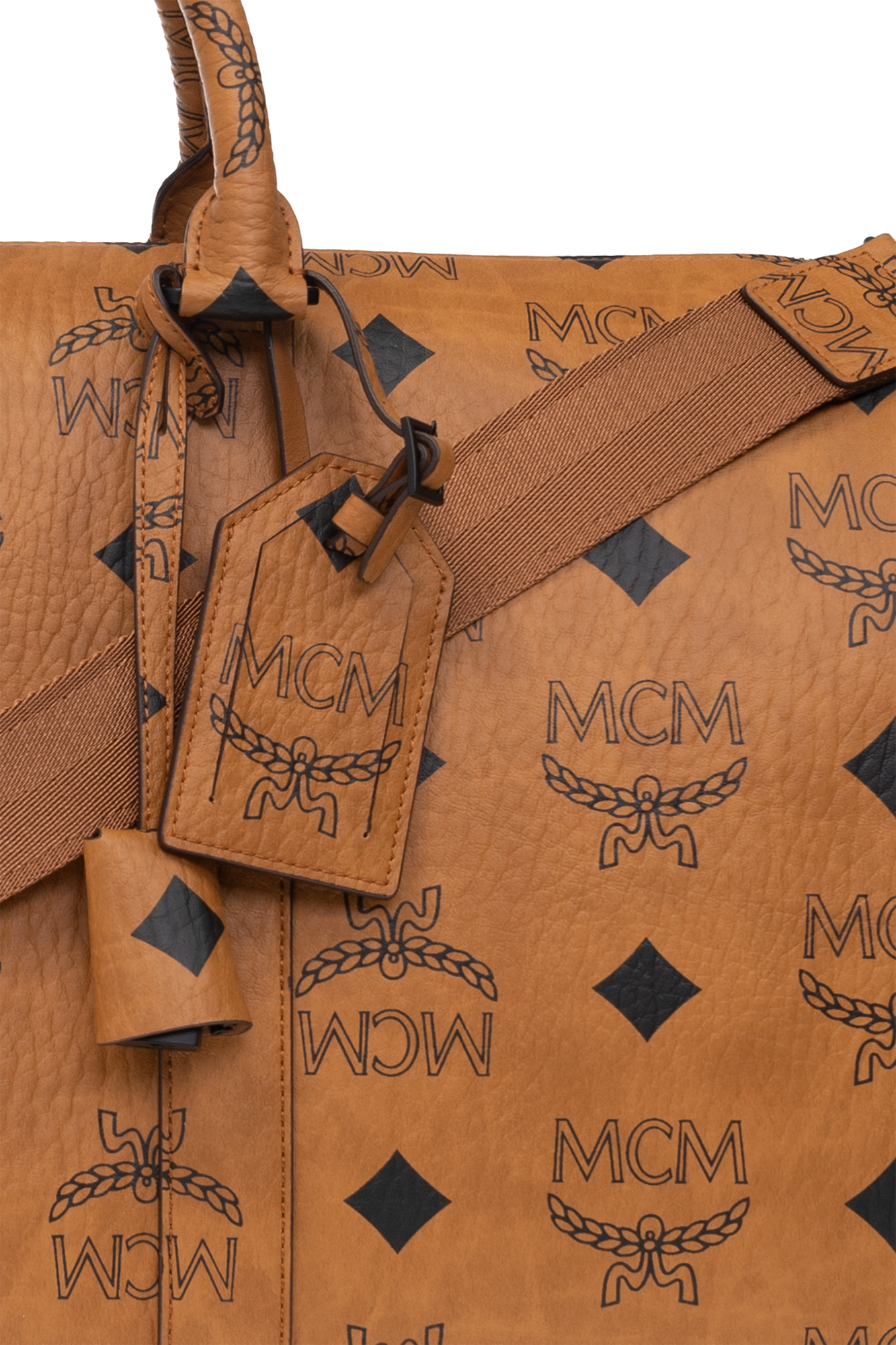 MCM Ottomar Weekender Bag in Napacot Canvas Black MMVCATT01BK001