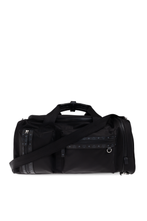 Handgepäcktasche mit logo-patch od MCM