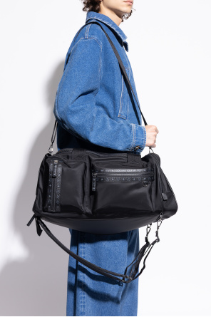 Handgepäcktasche mit logo-patch od MCM