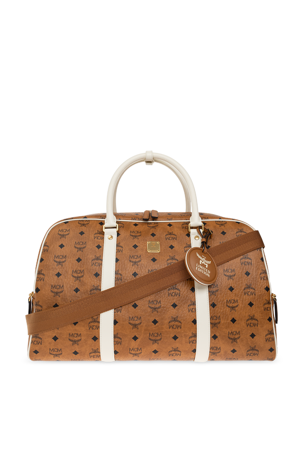 Brązowa holdall bag od MCM