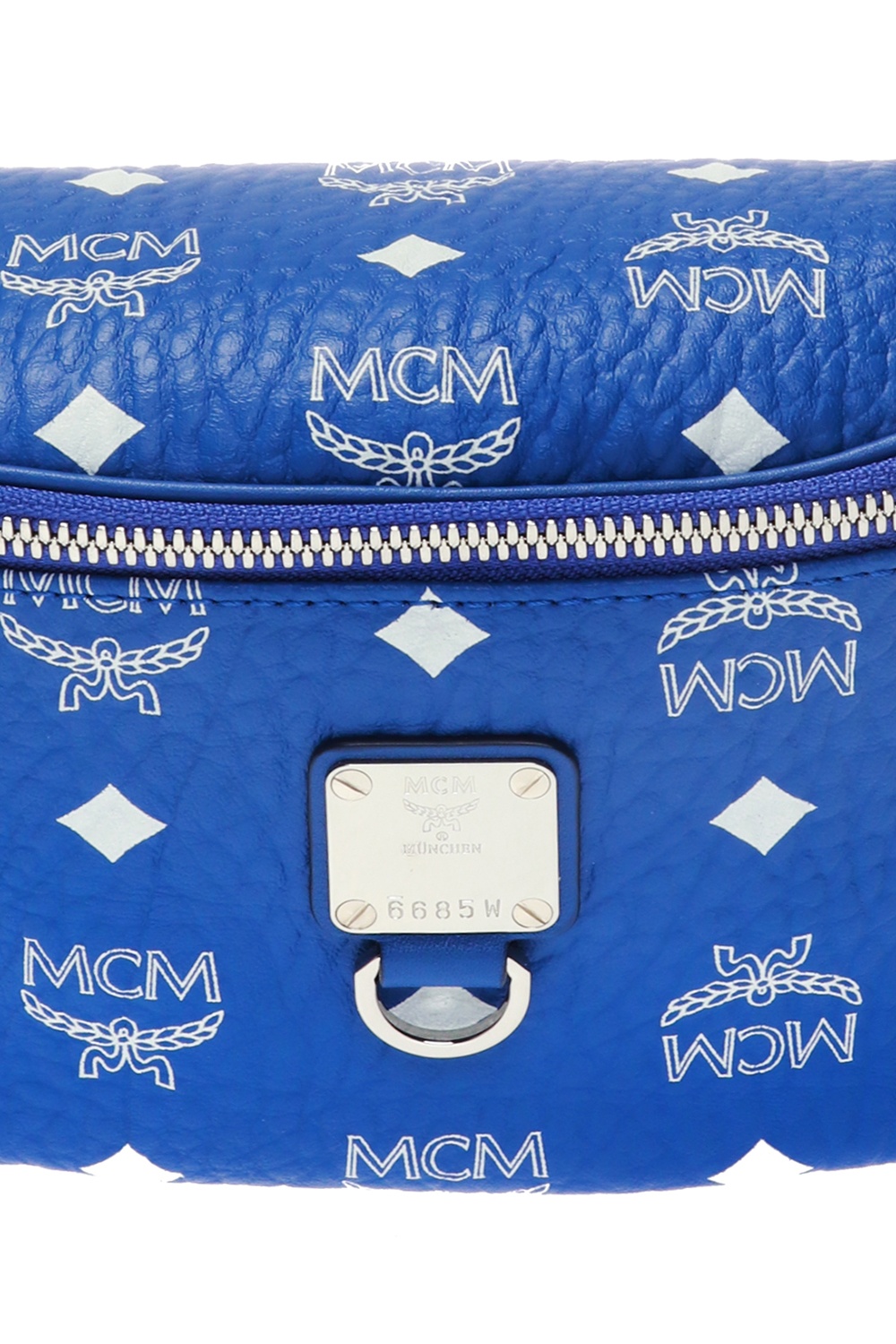 Blue Belt bag with logo MCM - Vitkac GB