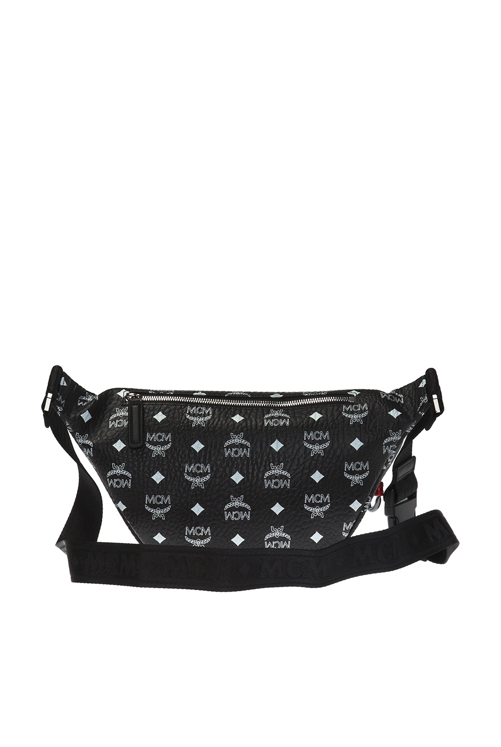 mcm fanny pack white
